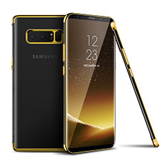 Ultra-thin Transparent TPU Soft Case T06 for Samsung Galaxy Note 8 Duos N950F Gold