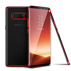 Ultra-thin Transparent TPU Soft Case T06 for Samsung Galaxy Note 8 Red