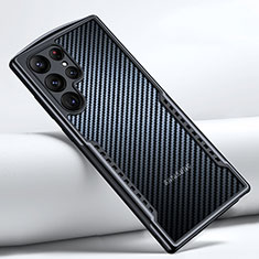 Ultra-thin Transparent TPU Soft Case T06 for Samsung Galaxy S22 Ultra 5G Black