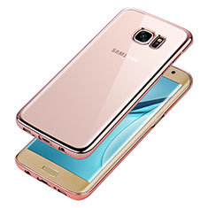 Ultra-thin Transparent TPU Soft Case T06 for Samsung Galaxy S7 Edge G935F Rose Gold