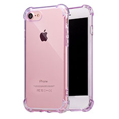 Ultra-thin Transparent TPU Soft Case T07 for Apple iPhone 8 Purple