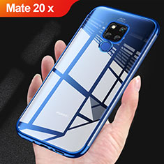 Ultra-thin Transparent TPU Soft Case T07 for Huawei Mate 20 X 5G Blue