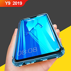 Ultra-thin Transparent TPU Soft Case T07 for Huawei Y9 (2019) Sky Blue