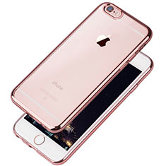 Ultra-thin Transparent TPU Soft Case T08 for Apple iPhone 6 Rose Gold