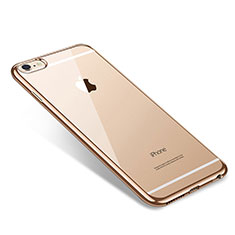Ultra-thin Transparent TPU Soft Case T09 for Apple iPhone 6 Plus Gold