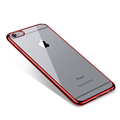 Ultra-thin Transparent TPU Soft Case T09 for Apple iPhone 6 Plus Red