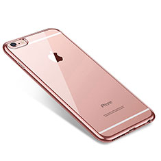 Ultra-thin Transparent TPU Soft Case T09 for Apple iPhone 6 Plus Rose Gold