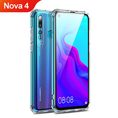 Ultra-thin Transparent TPU Soft Case T14 for Huawei Nova 4 Red