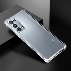 Ultra-thin Transparent TPU Soft Case T14 for Oppo Reno6 Pro 5G Clear