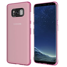 Ultra-thin Transparent TPU Soft Case T15 for Samsung Galaxy S8 Pink