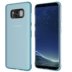 Ultra-thin Transparent TPU Soft Case T15 for Samsung Galaxy S8 Plus Blue