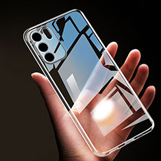 Ultra-thin Transparent TPU Soft Case T16 for Oppo Reno6 5G Clear