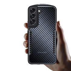 Ultra-thin Transparent TPU Soft Case T16 for Samsung Galaxy S21 5G Black