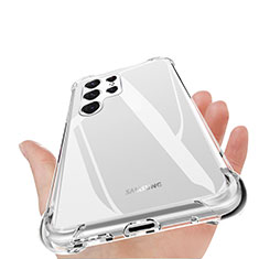 Ultra-thin Transparent TPU Soft Case T16 for Samsung Galaxy S21 Ultra 5G Black