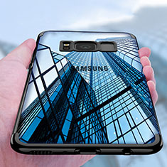 Ultra-thin Transparent TPU Soft Case T17 for Samsung Galaxy S8 Plus Black