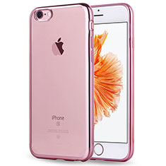 Ultra-thin Transparent TPU Soft Case T18 for Apple iPhone SE3 2022 Rose Gold