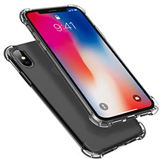 Ultra-thin Transparent TPU Soft Case U01 for Apple iPhone X Gray