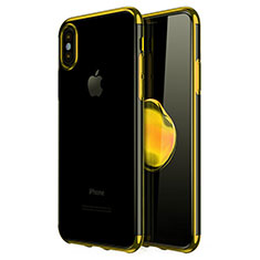 Ultra-thin Transparent TPU Soft Case V02 for Apple iPhone X Gold