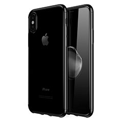Ultra-thin Transparent TPU Soft Case V02 for Apple iPhone Xs Max Black