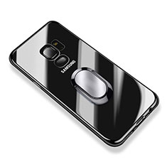 Ultra-thin Transparent TPU Soft Case with Finger Ring Stand for Samsung Galaxy S9 Clear