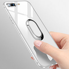 Ultra-thin Transparent TPU Soft Case with Finger Ring Stand T01 for Apple iPhone 7 Plus Clear