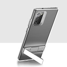 Ultra-thin Transparent TPU Soft Case with Stand for Samsung Galaxy Note 20 5G Clear