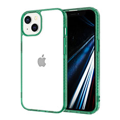Ultra-thin Transparent TPU Soft Case YJ2 for Apple iPhone 13 Midnight Green