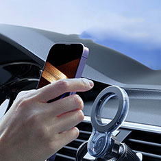 Universal Car Air Vent Mount Magnetic Cell Phone Holder Stand KO1 for Motorola Moto G30 Black