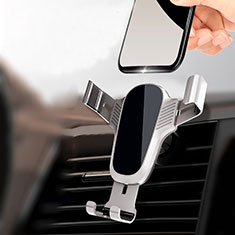 Universal Car Dashboard Mount Clip Cell Phone Holder Cradle KO3 for LG Velvet 4G Silver