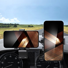 Universal Car Dashboard Mount Clip Cell Phone Holder Cradle N02 for Motorola Moto G71s 5G Black