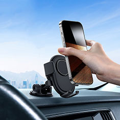 Universal Car Suction Cup Mount Cell Phone Holder Cradle BS2 for Oppo Reno10 5G Black