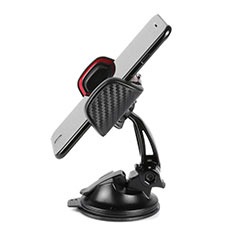 Universal Car Suction Cup Mount Cell Phone Holder Cradle H18 for Oppo A58x 5G Black
