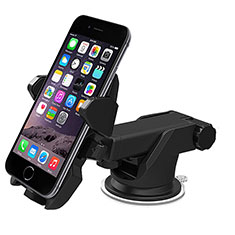 Universal Car Suction Cup Mount Cell Phone Holder Cradle M14 for Apple iPhone 13 Black