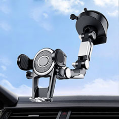 Universal Car Suction Cup Mount Cell Phone Holder Cradle N06 for Samsung Galaxy J5 2016 J510FN J5108 Black