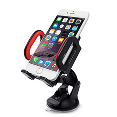 Universal Car Suction Cup Mount Cell Phone Holder Stand M11 for Samsung Galaxy M21 Red