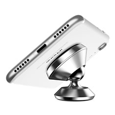 Universal Car Suction Cup Mount Magnetic Cell Phone Holder Cradle M28 for Oppo Reno7 5G Silver