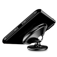 Universal Car Suction Cup Mount Magnetic Cell Phone Holder Stand for Oppo Reno7 4G Black