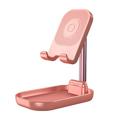 Universal Cell Phone Stand Smartphone Holder for Desk K18 for Samsung Galaxy S23 5G Rose Gold