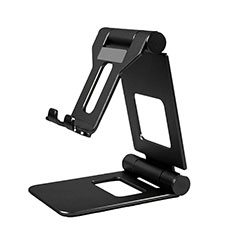 Universal Cell Phone Stand Smartphone Holder for Desk K19 for Alcatel 7 Black