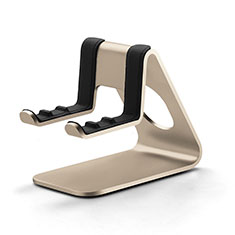 Universal Cell Phone Stand Smartphone Holder for Desk K25 for Oppo Reno8 4G Gold