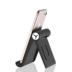 Universal Cell Phone Stand Smartphone Holder for Desk K27 for Oppo A58x 5G Black