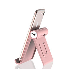 Universal Cell Phone Stand Smartphone Holder for Desk K27 for Alcatel 3 Rose Gold