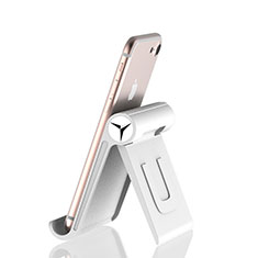 Universal Cell Phone Stand Smartphone Holder for Desk K27 for Oppo Reno7 Lite 5G Silver