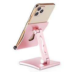 Universal Cell Phone Stand Smartphone Holder for Desk K32 for Oppo Reno6 Pro 5G India Rose Gold
