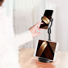 Universal Cell Phone Stand Smartphone Holder for Desk N11 for Motorola Moto G30 Black