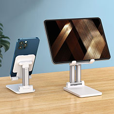 Universal Cell Phone Stand Smartphone Holder for Desk N12 for Motorola Moto E40 White