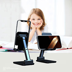 Universal Cell Phone Stand Smartphone Holder for Desk N14 for Oppo A2m 5G Black