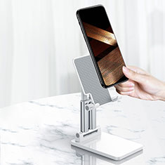 Universal Cell Phone Stand Smartphone Holder for Desk N26 for Motorola Moto G60 White