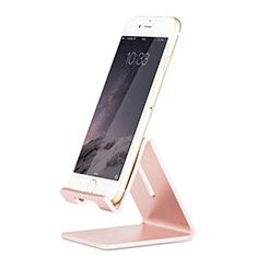 Universal Cell Phone Stand Smartphone Holder for Desk for Oppo Reno7 Pro 5G Rose Gold