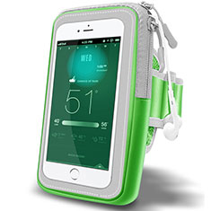 Universal Gym Sport Running Jog Arm Band Strap Case A02 for Samsung Galaxy S21 5G Green